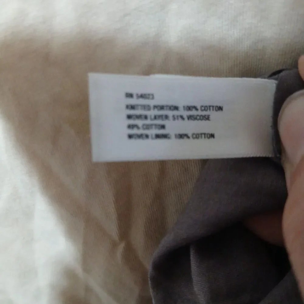Gap Size Xl Off White And Grey Tank Dress